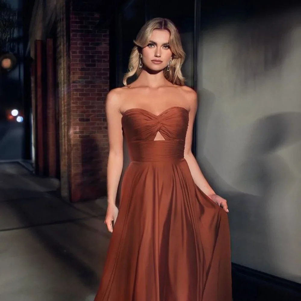 NEW LONG OFF THE SHOULDER SLEEVELESS A-LINE SATIN GOWN WITH ZIPPER BACK 7496